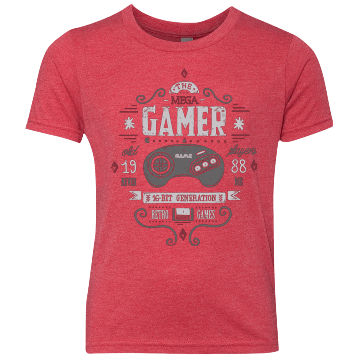 T-Shirts Vintage Red / YXS Mega Gamer Youth Triblend T-Shirt