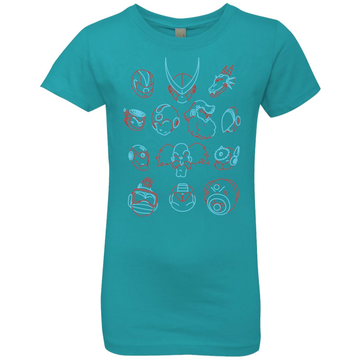 T-Shirts Tahiti Blue / YXS MEGA HEADS 2 Girls Premium T-Shirt