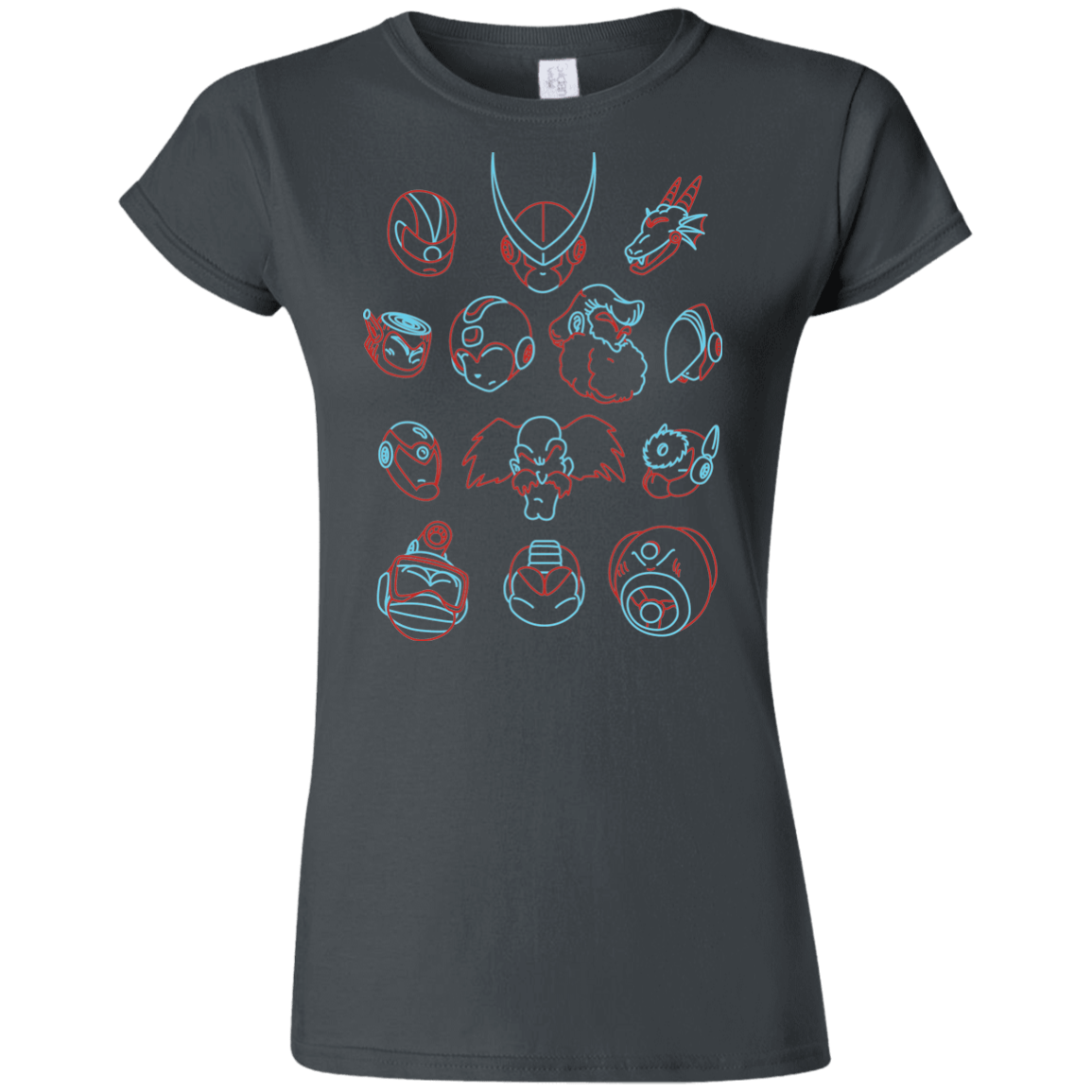 T-Shirts Charcoal / S MEGA HEADS 2 Junior Slimmer-Fit T-Shirt