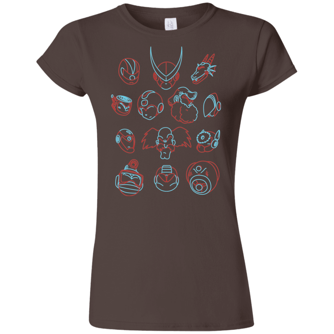 T-Shirts Dark Chocolate / S MEGA HEADS 2 Junior Slimmer-Fit T-Shirt