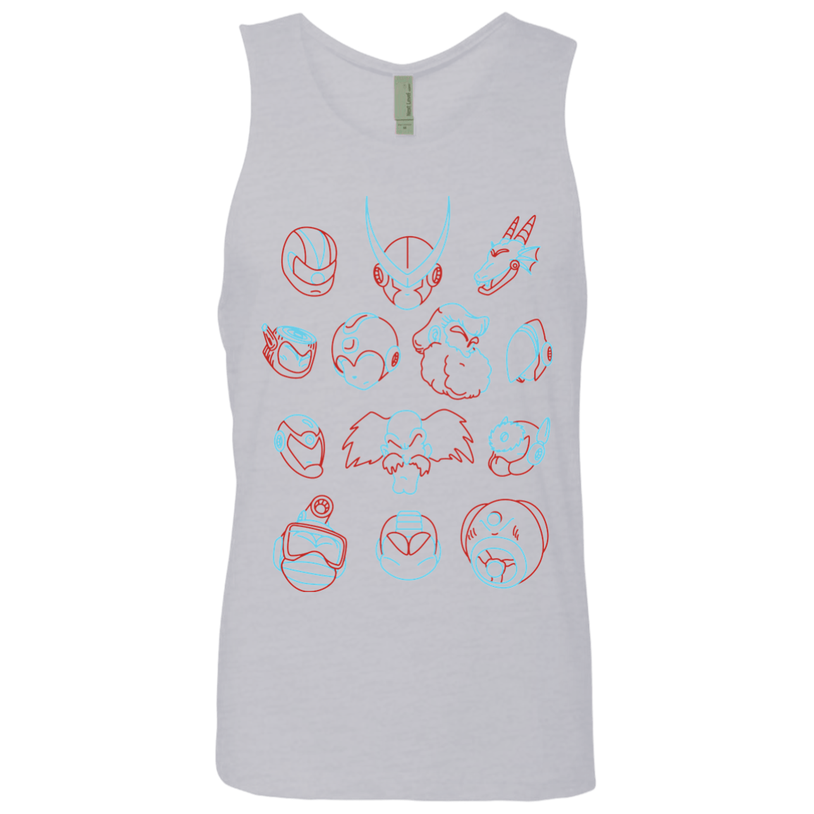 T-Shirts Heather Grey / S MEGA HEADS 2 Men's Premium Tank Top