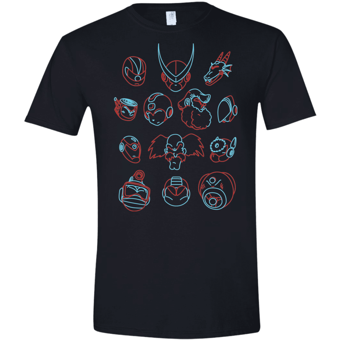 T-Shirts Black / X-Small MEGA HEADS 2 Men's Semi-Fitted Softstyle