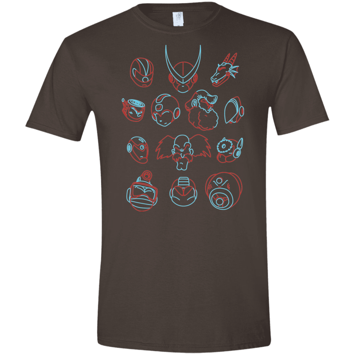 T-Shirts Dark Chocolate / S MEGA HEADS 2 Men's Semi-Fitted Softstyle