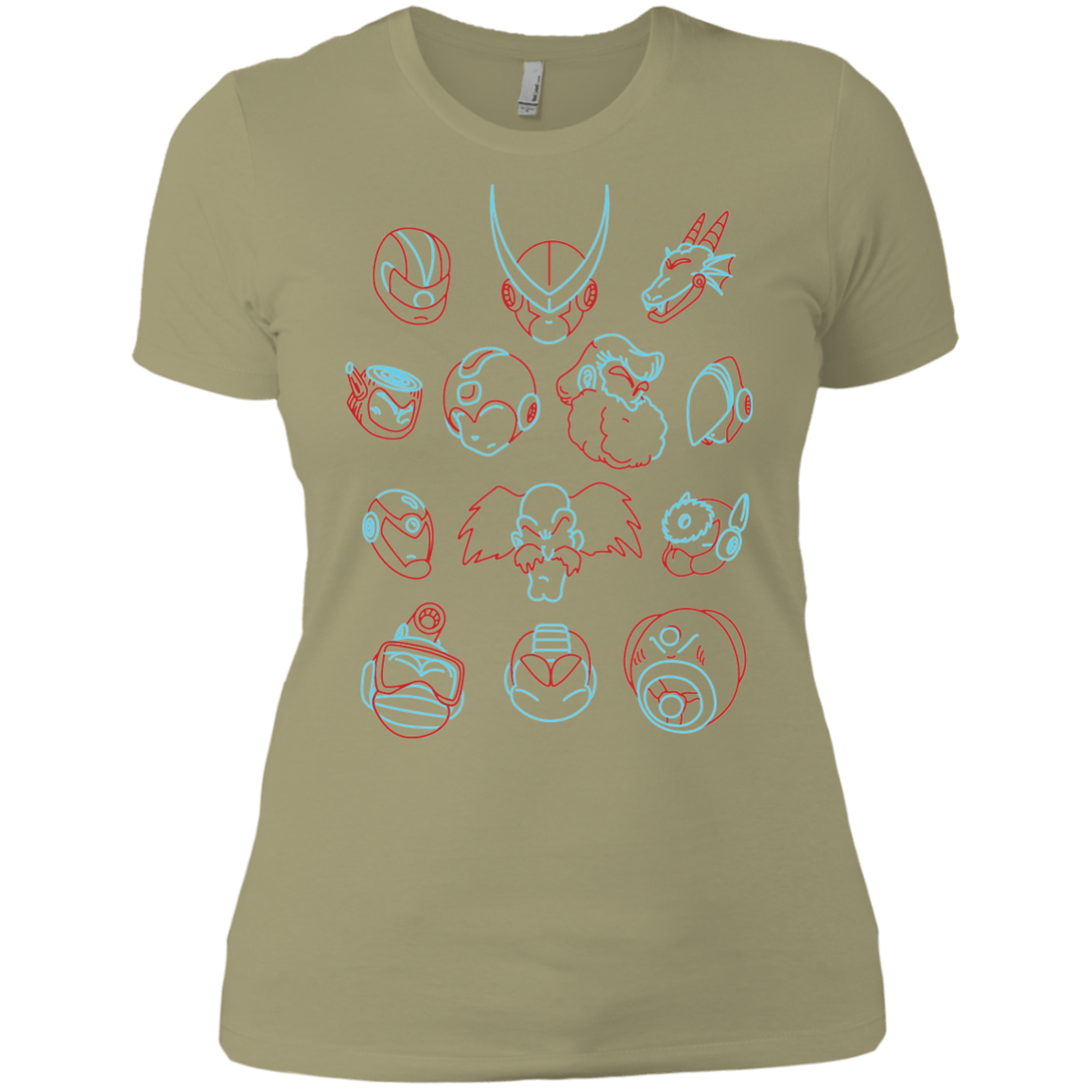 T-Shirts Light Olive / X-Small MEGA HEADS 2 Women's Premium T-Shirt