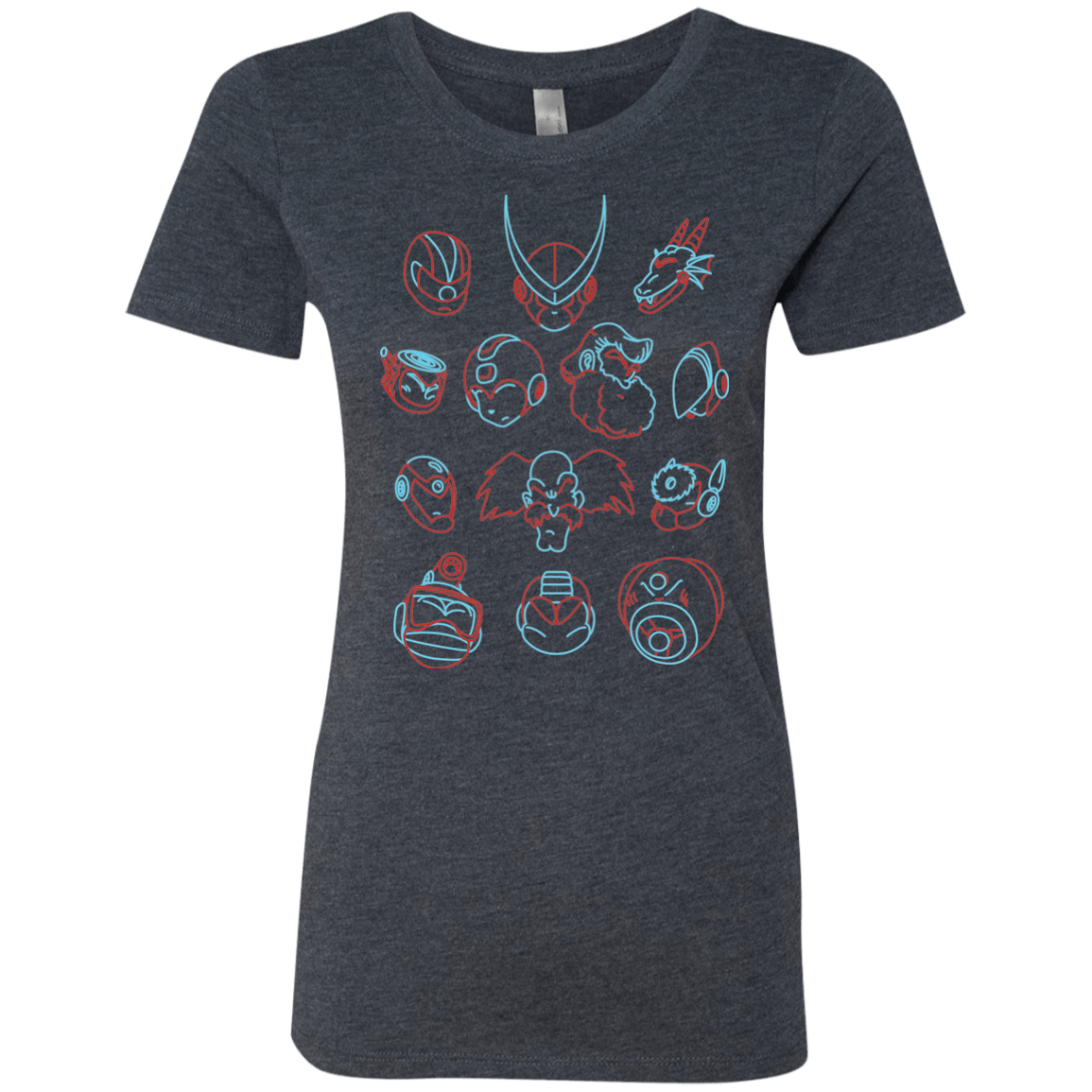 T-Shirts Vintage Navy / S MEGA HEADS 2 Women's Triblend T-Shirt