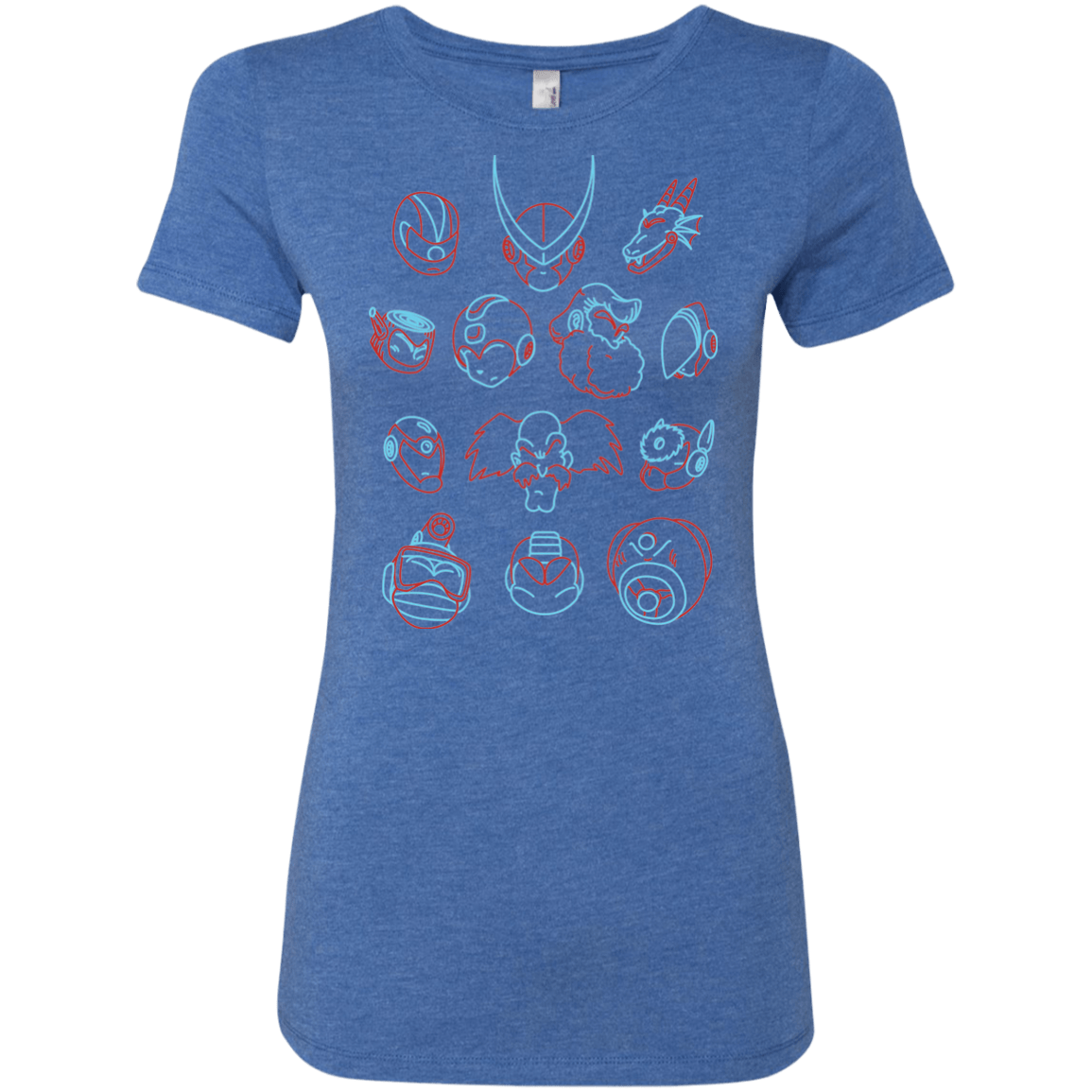 T-Shirts Vintage Royal / S MEGA HEADS 2 Women's Triblend T-Shirt