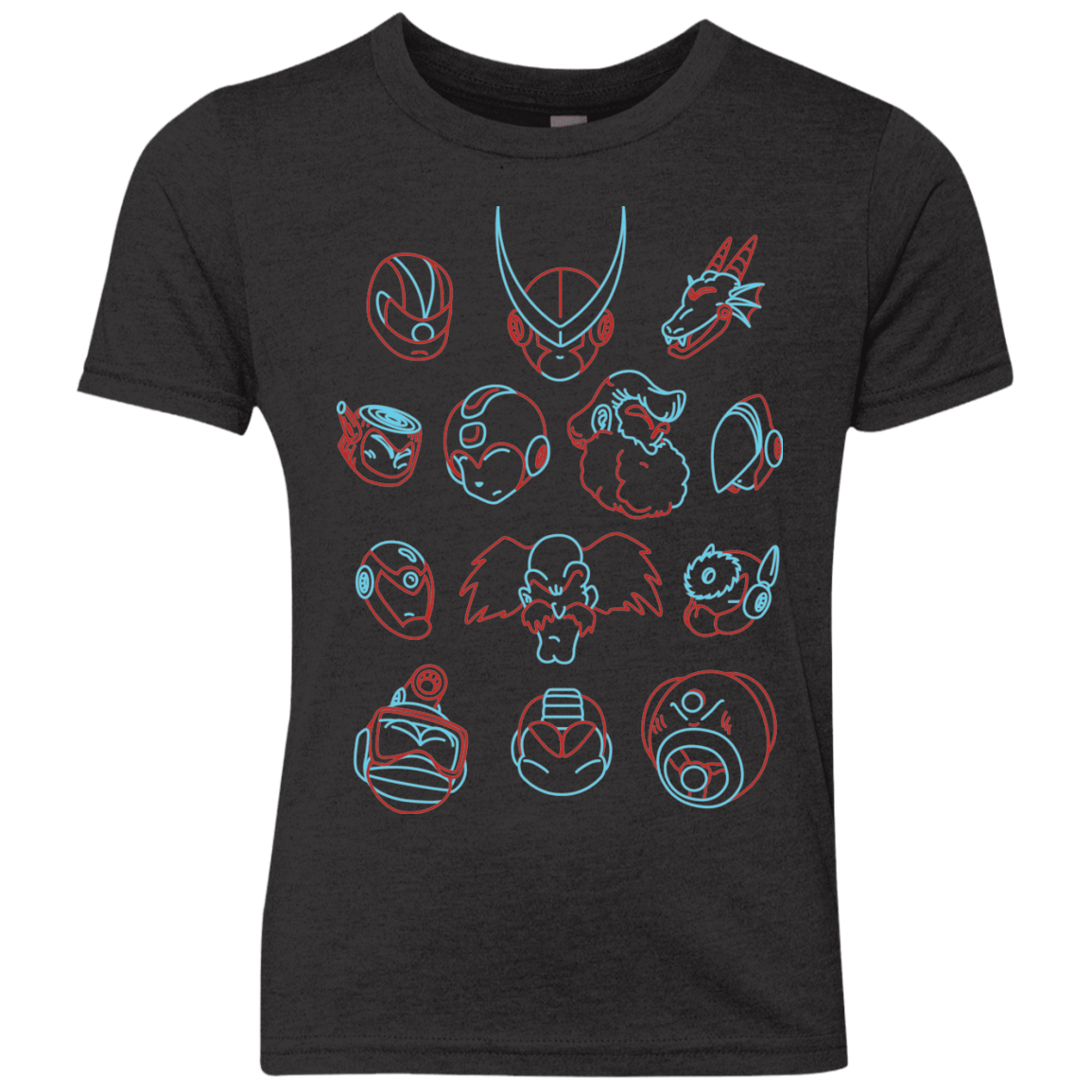 T-Shirts Vintage Black / YXS MEGA HEADS 2 Youth Triblend T-Shirt