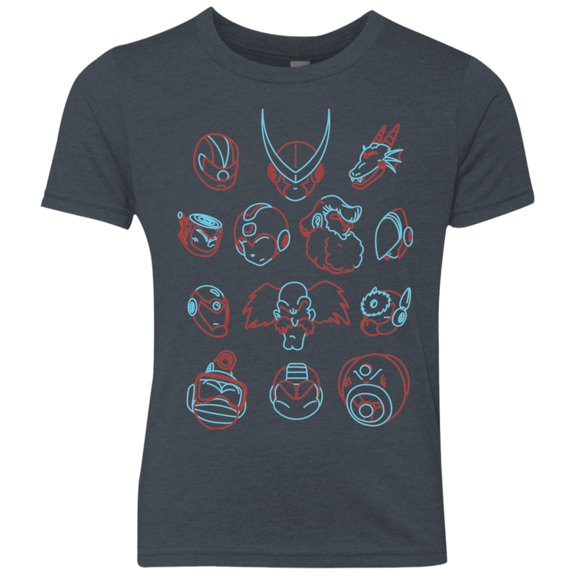 T-Shirts Vintage Navy / YXS MEGA HEADS 2 Youth Triblend T-Shirt