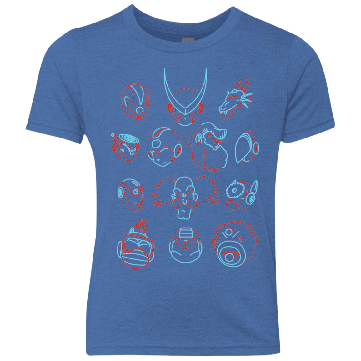 T-Shirts Vintage Royal / YXS MEGA HEADS 2 Youth Triblend T-Shirt