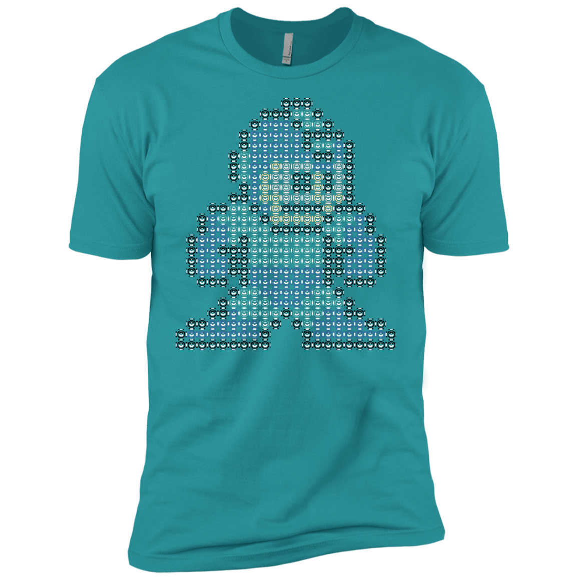 T-Shirts Tahiti Blue / X-Small Mega Pixel Men's Premium T-Shirt