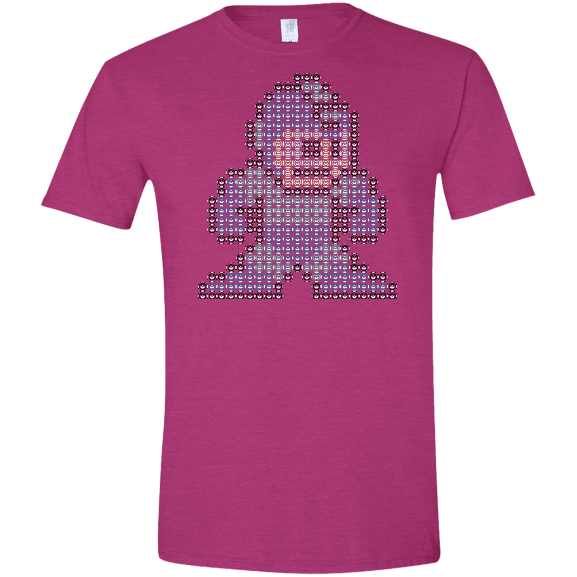 T-Shirts Antique Heliconia / S Mega Pixel Men's Semi-Fitted Softstyle