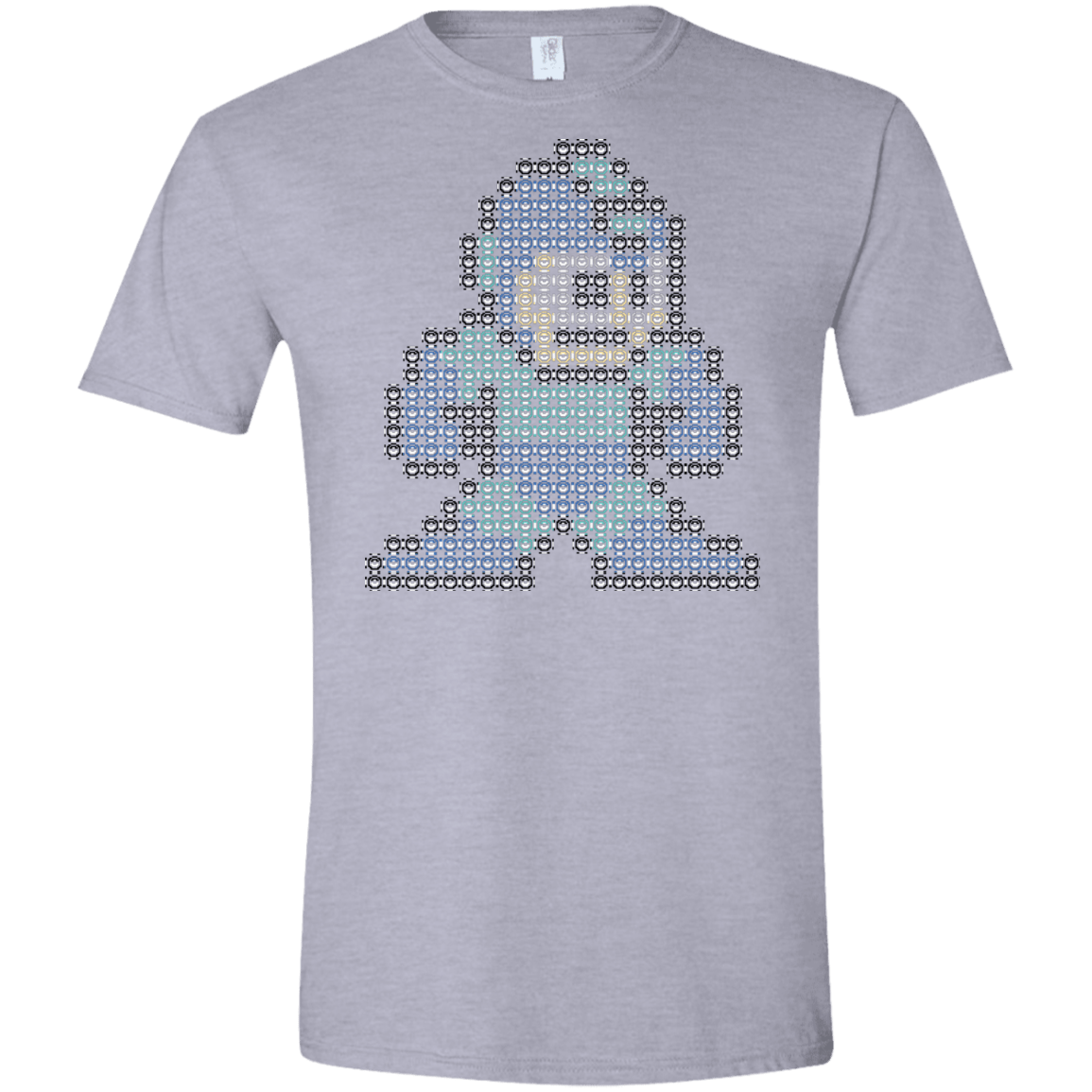 T-Shirts Sport Grey / X-Small Mega Pixel Men's Semi-Fitted Softstyle