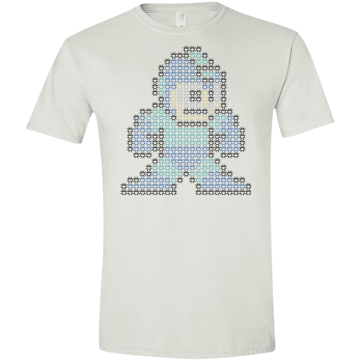T-Shirts White / X-Small Mega Pixel Men's Semi-Fitted Softstyle