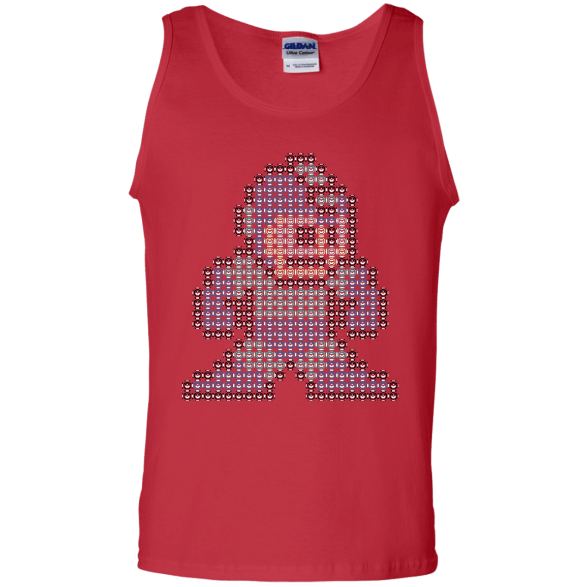 T-Shirts Red / S Mega Pixel Men's Tank Top