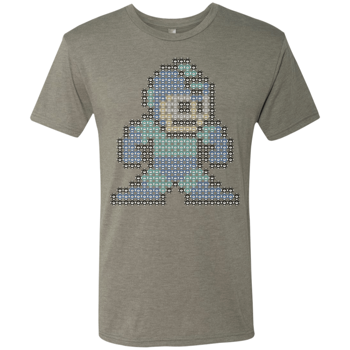 T-Shirts Venetian Grey / S Mega Pixel Men's Triblend T-Shirt