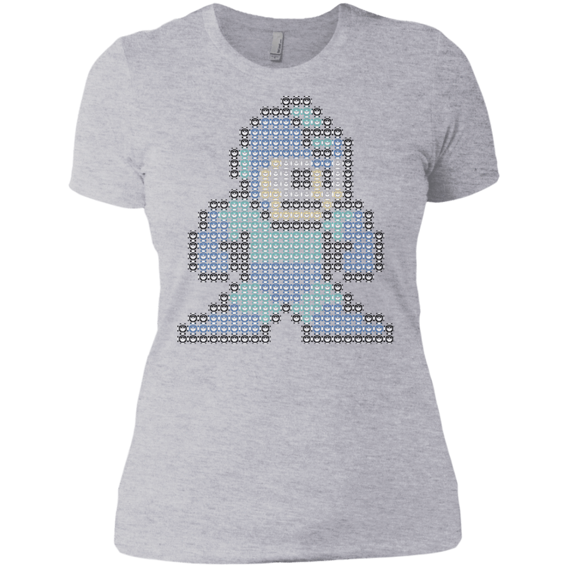 T-Shirts Heather Grey / X-Small Mega Pixel Women's Premium T-Shirt