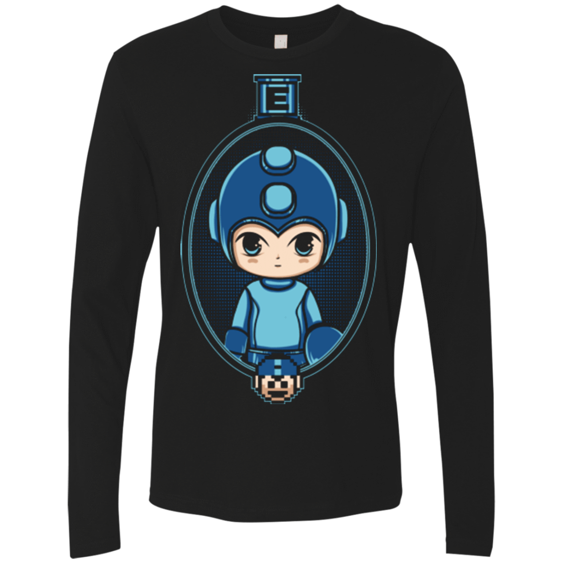 T-Shirts Black / Small Mega Portrait Men's Premium Long Sleeve