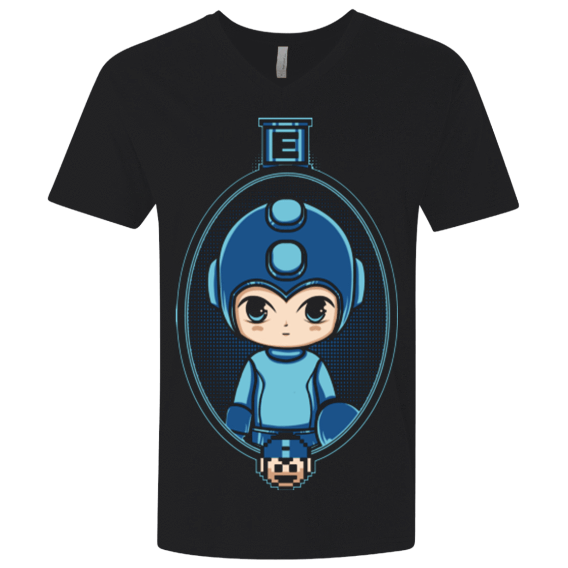 T-Shirts Black / X-Small Mega Portrait Men's Premium V-Neck