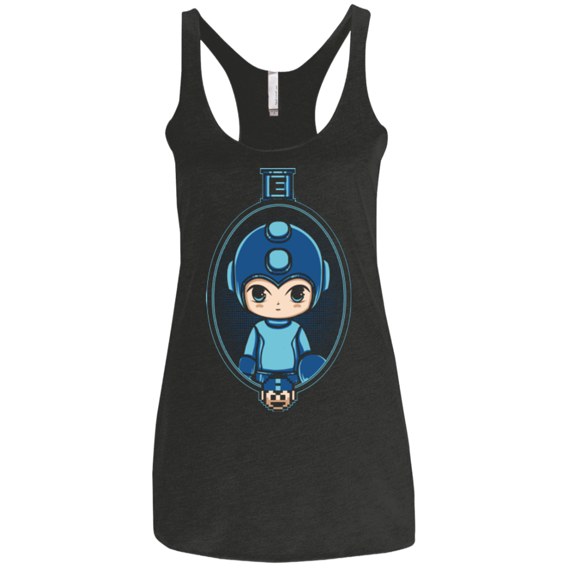 T-Shirts Vintage Black / X-Small Mega Portrait Women's Triblend Racerback Tank