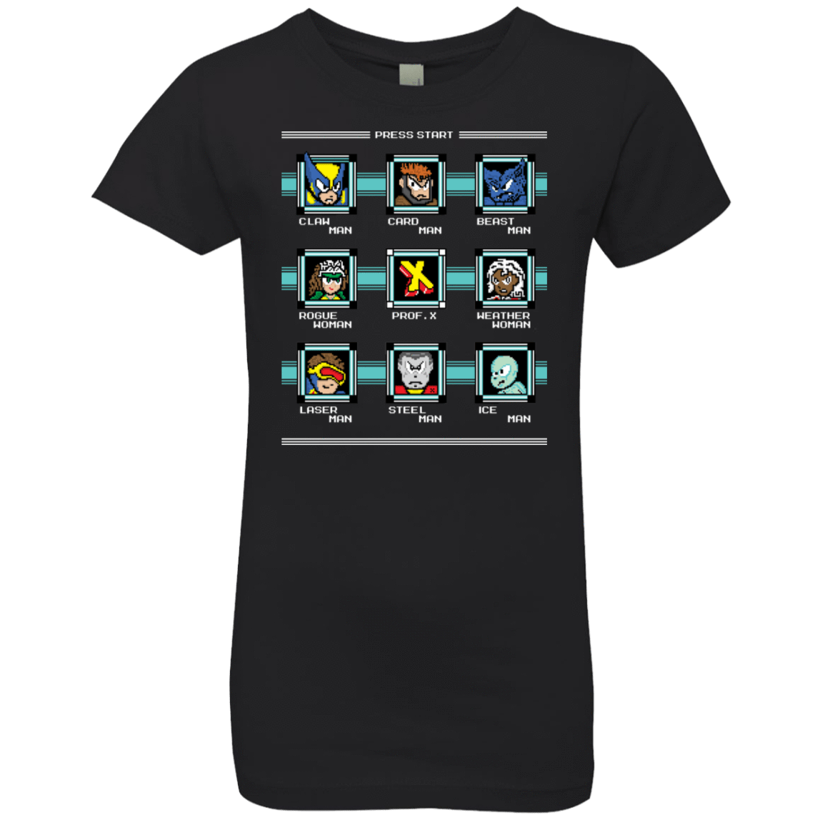 T-Shirts Black / YXS Mega X-Man Girls Premium T-Shirt