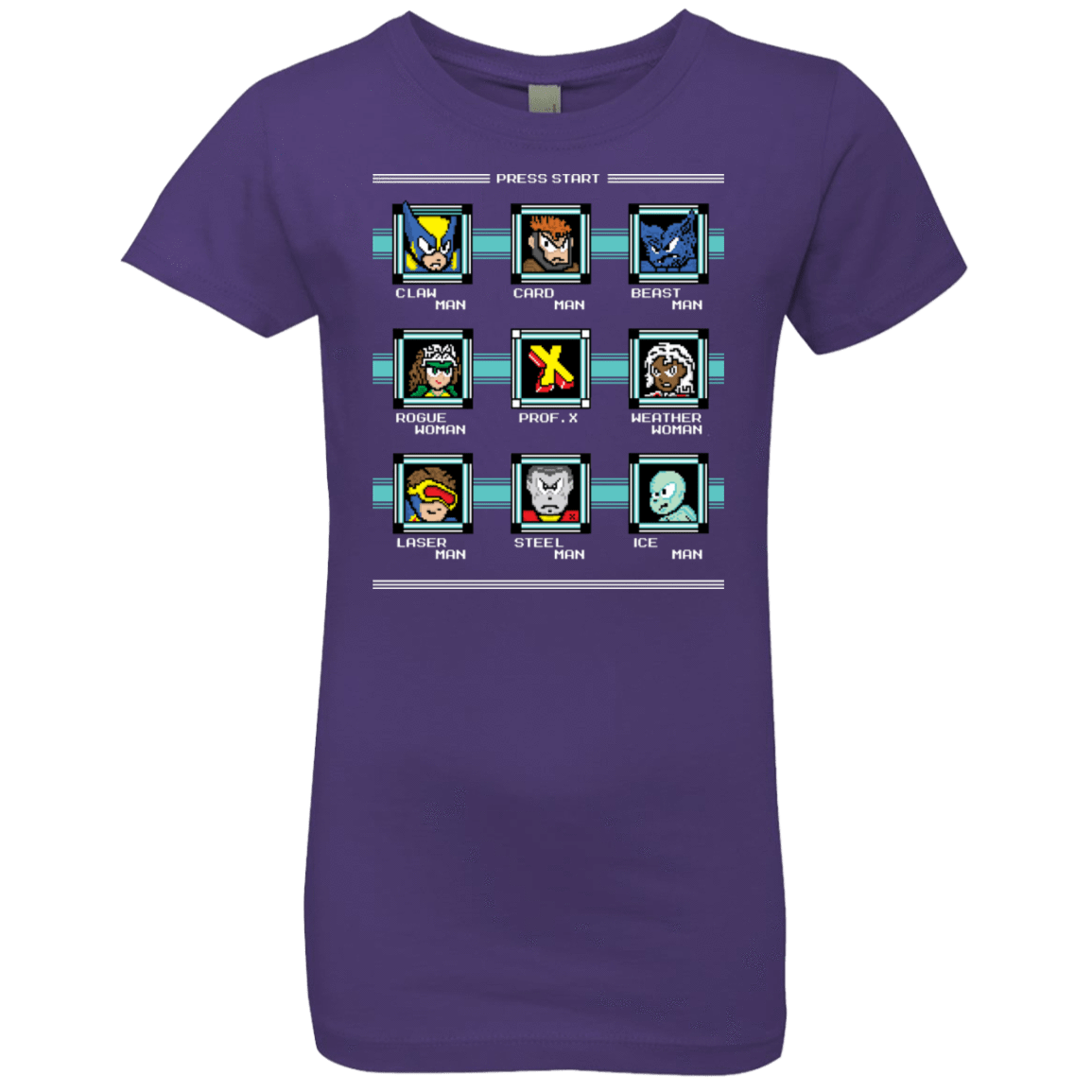 T-Shirts Purple Rush / YXS Mega X-Man Girls Premium T-Shirt
