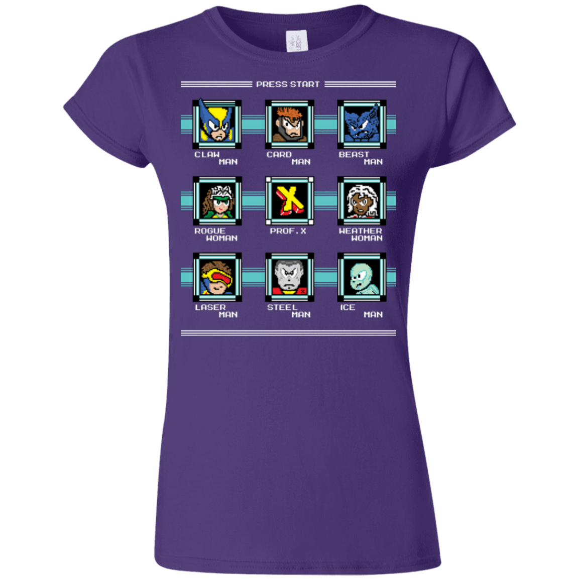 T-Shirts Purple / S Mega X-Man Junior Slimmer-Fit T-Shirt