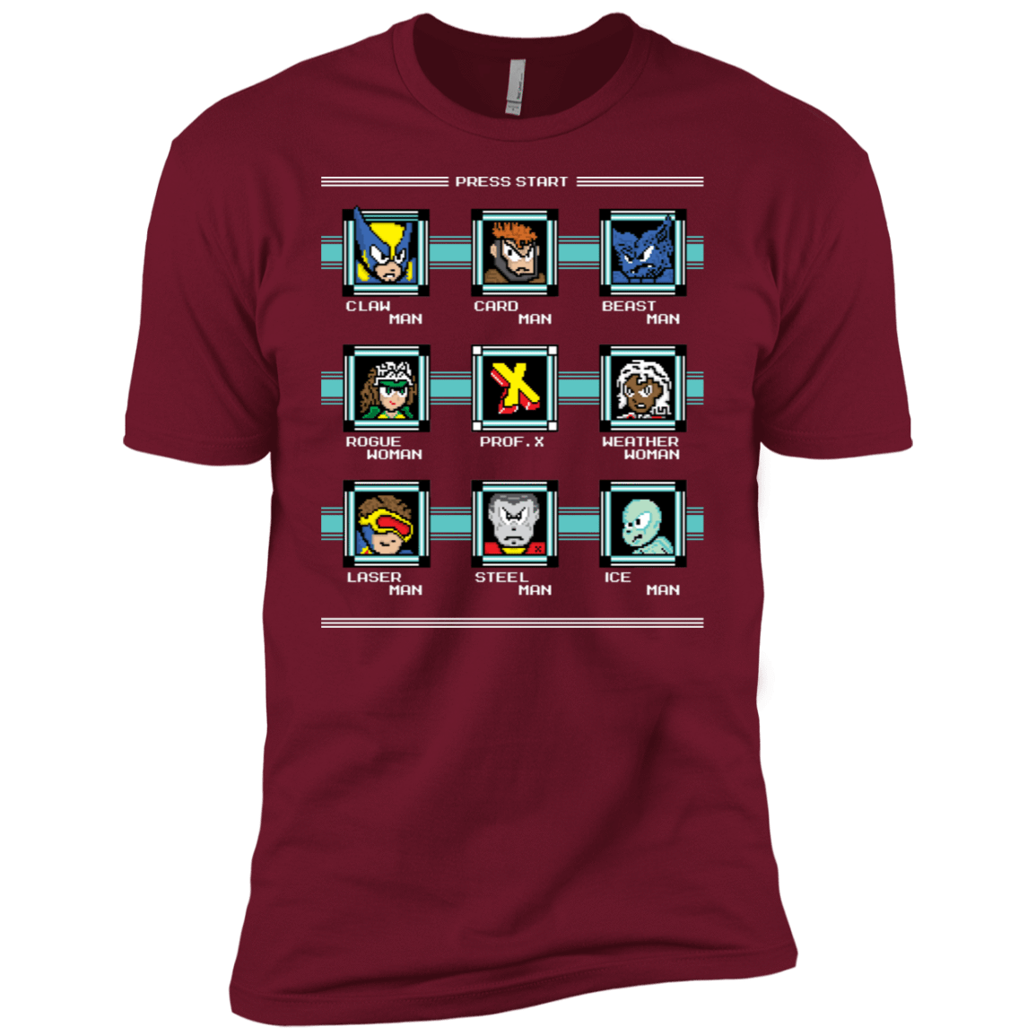 T-Shirts Cardinal / X-Small Mega X-Man Men's Premium T-Shirt