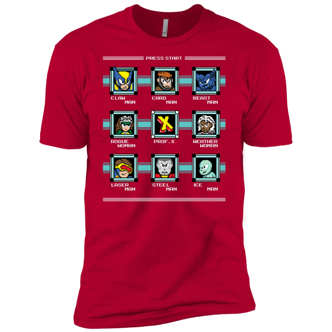 T-Shirts Red / X-Small Mega X-Man Men's Premium T-Shirt