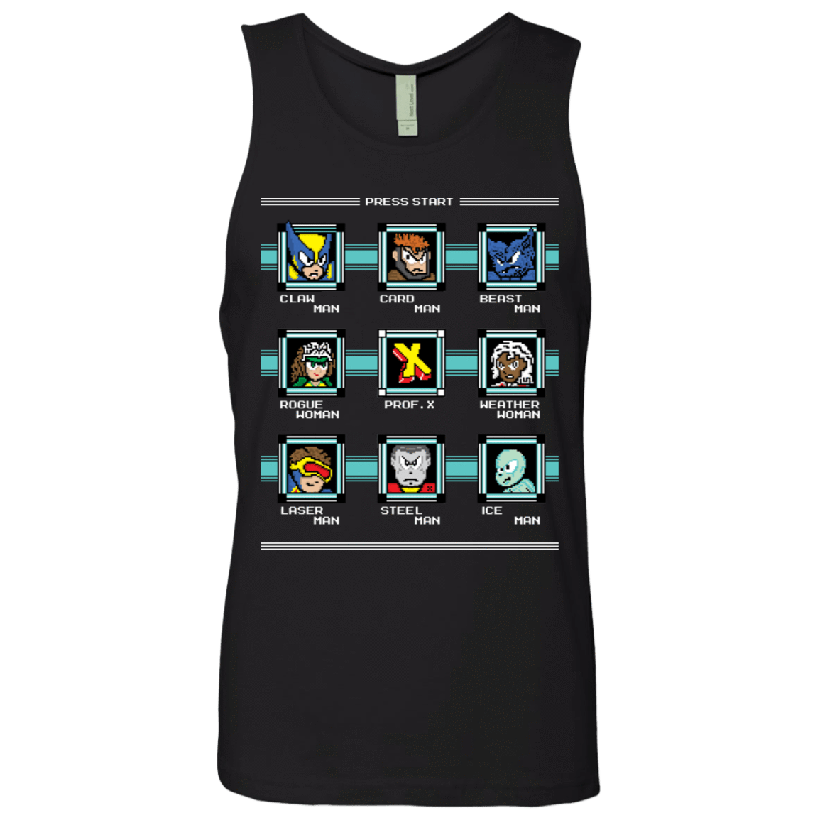 T-Shirts Black / S Mega X-Man Men's Premium Tank Top
