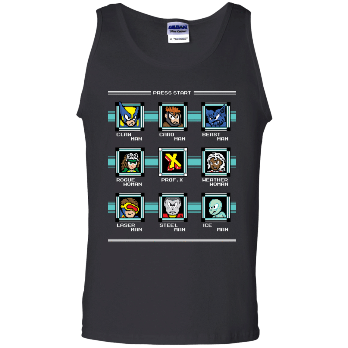 T-Shirts Black / S Mega X-Man Men's Tank Top
