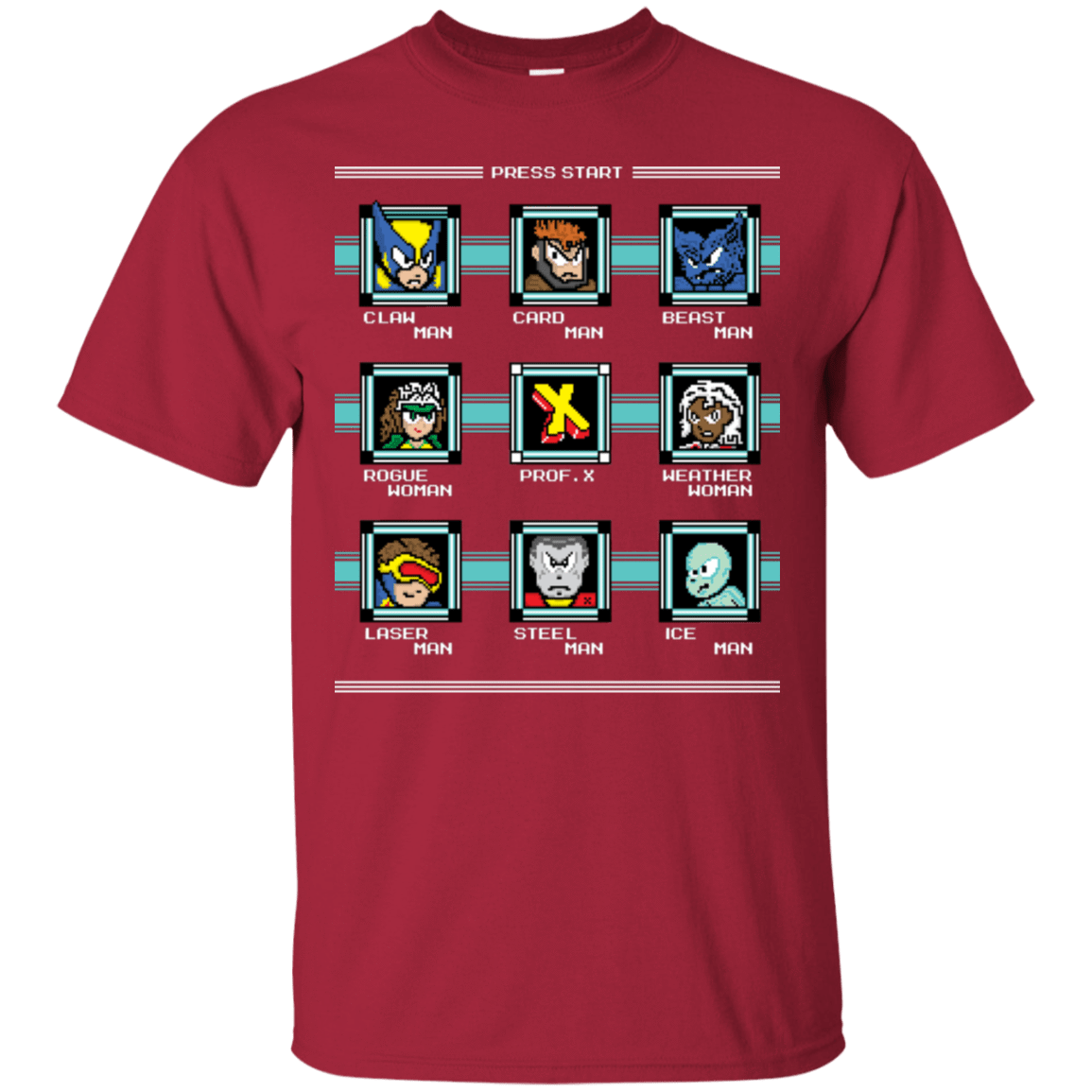 T-Shirts Cardinal / S Mega X-Man T-Shirt