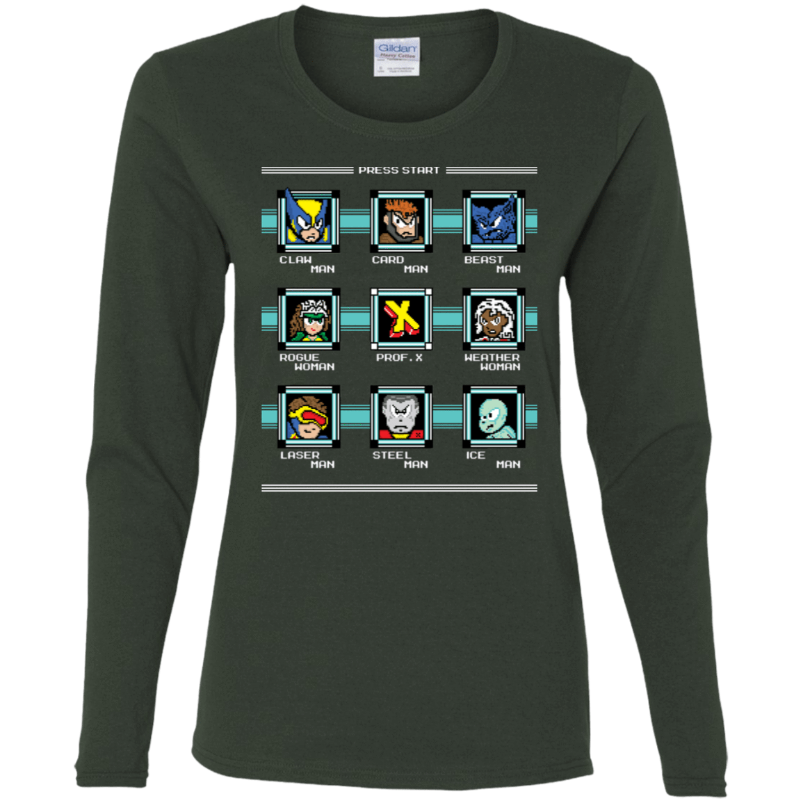 T-Shirts Forest / S Mega X-Man Women's Long Sleeve T-Shirt