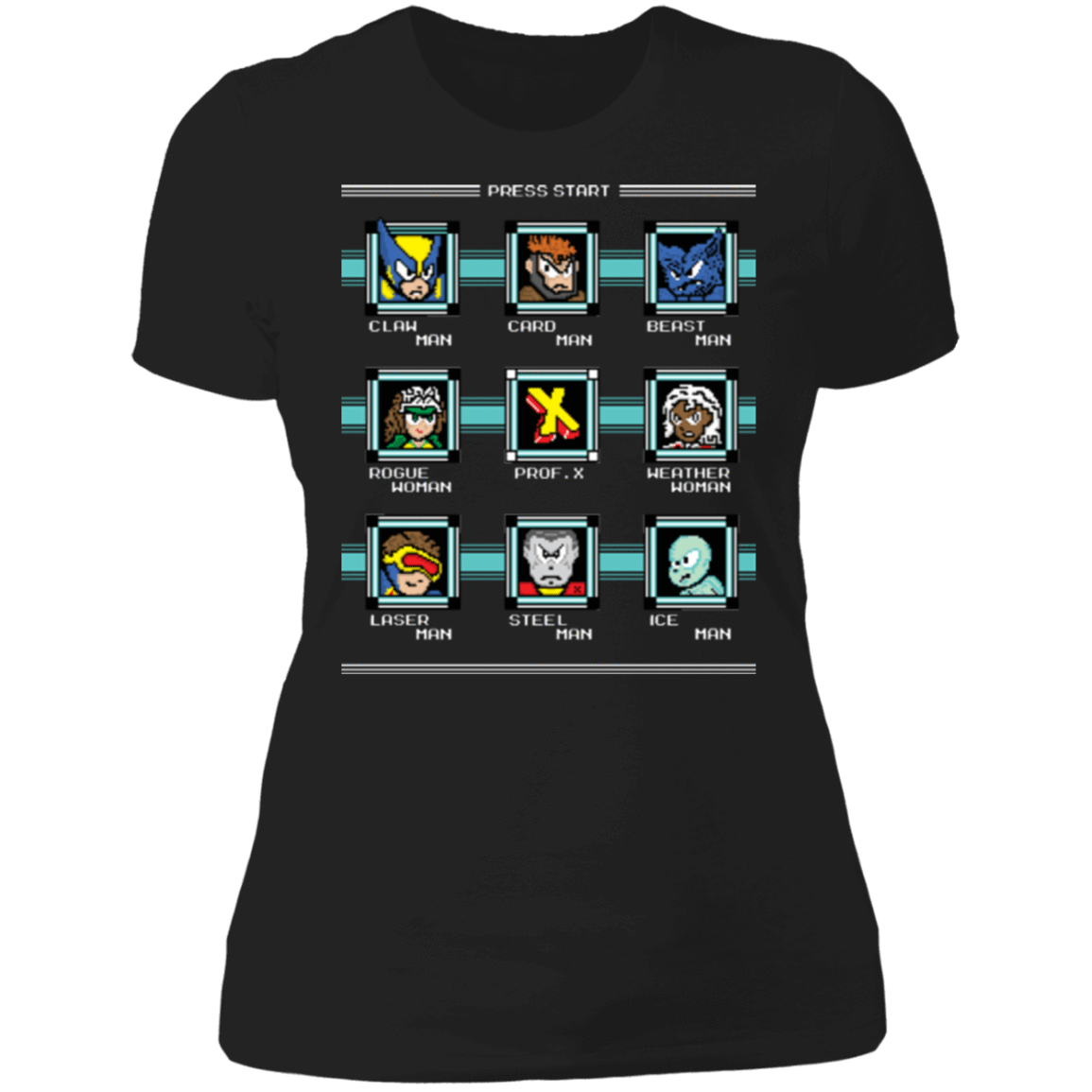 T-Shirts Black / X-Small Mega X-Man Women's Premium T-Shirt