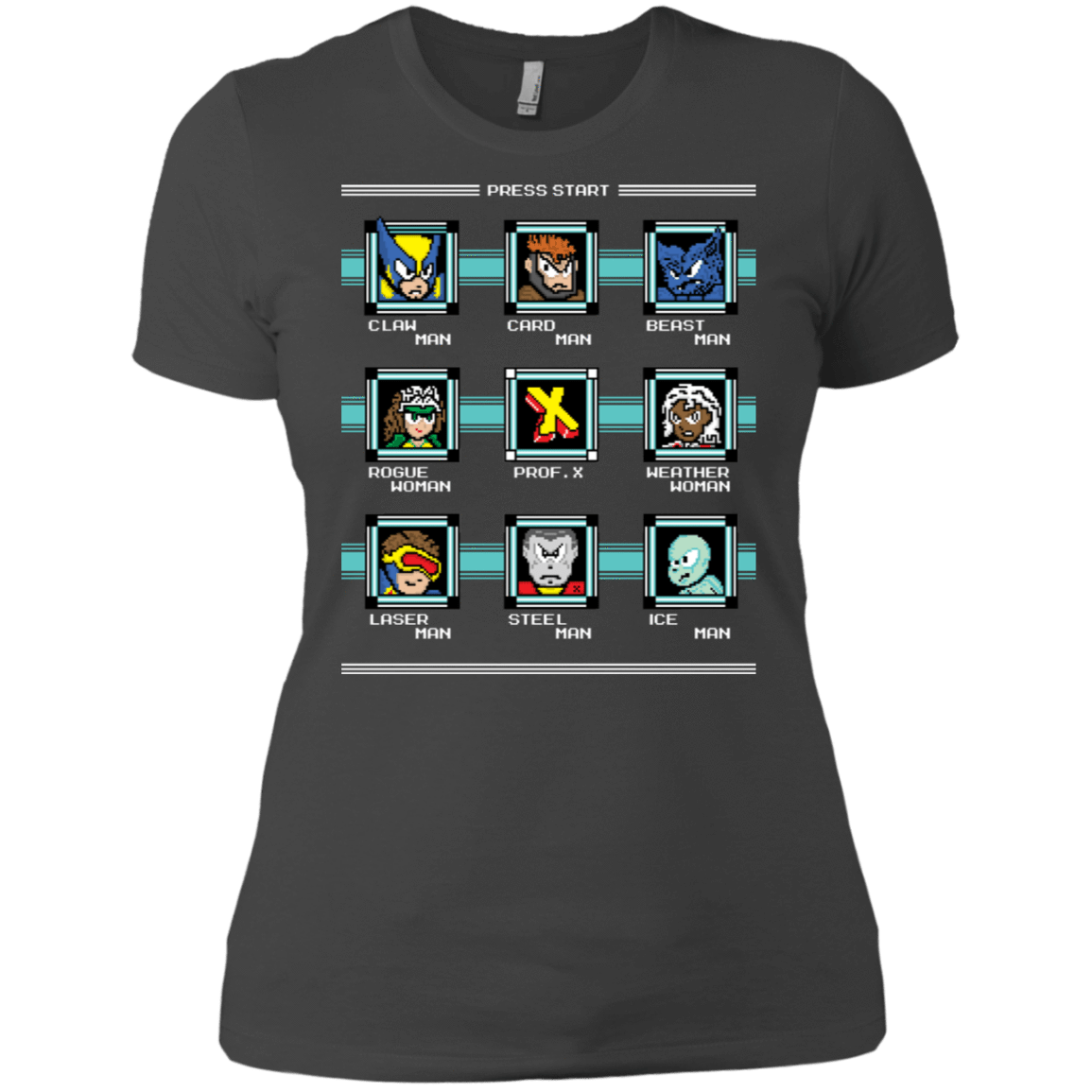 T-Shirts Heavy Metal / X-Small Mega X-Man Women's Premium T-Shirt