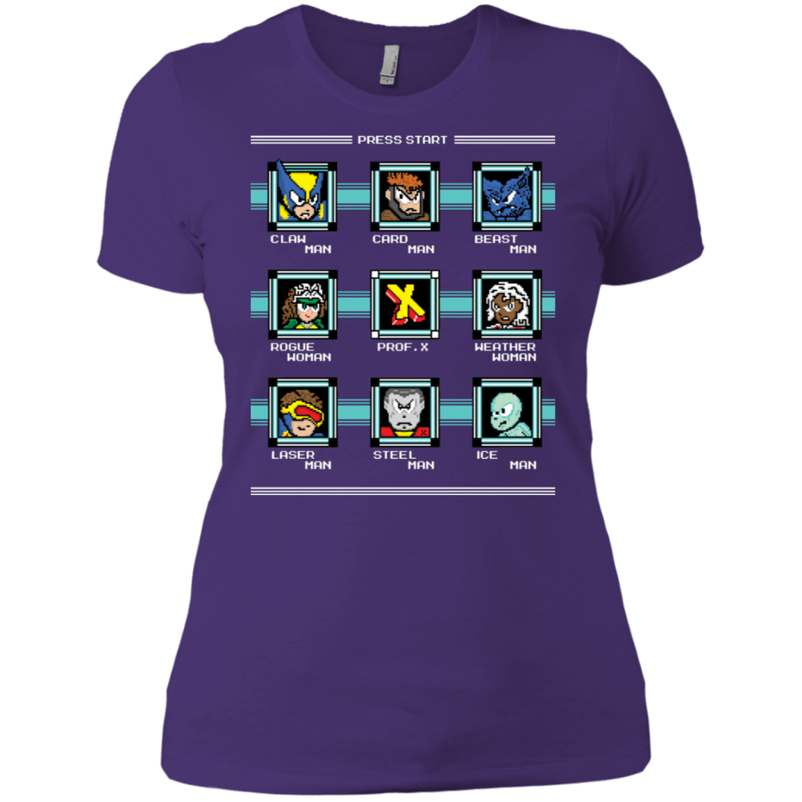T-Shirts Purple Rush/ / X-Small Mega X-Man Women's Premium T-Shirt