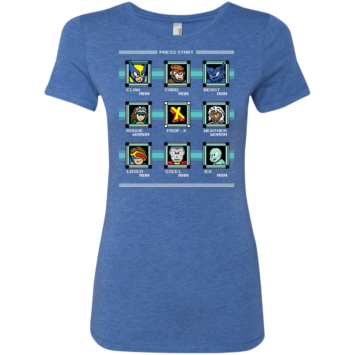T-Shirts Vintage Royal / S Mega X-Man Women's Triblend T-Shirt