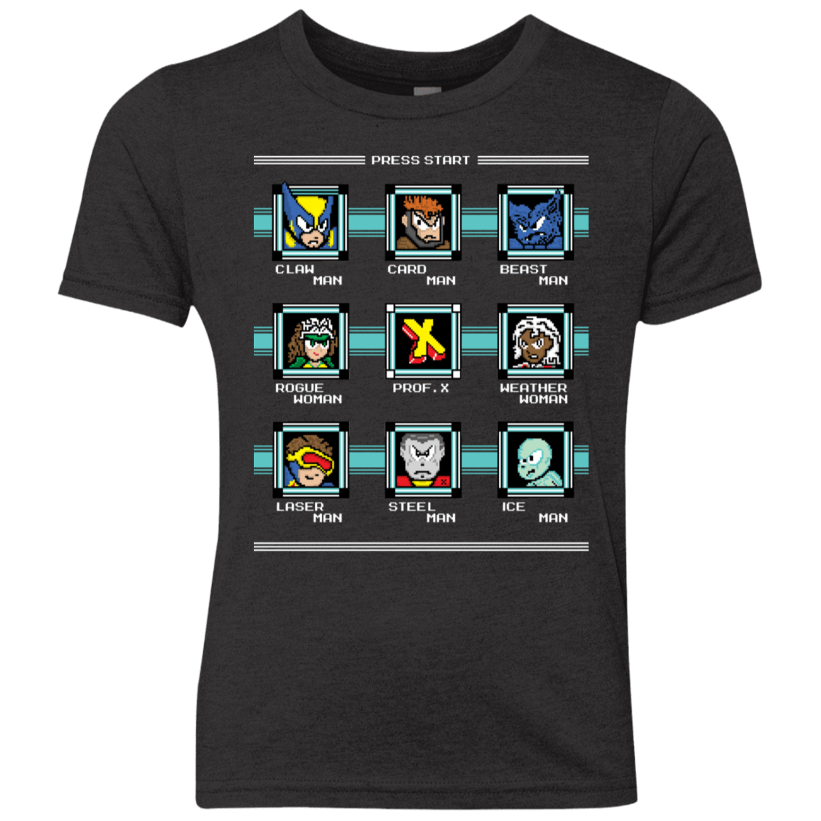 T-Shirts Vintage Black / YXS Mega X-Man Youth Triblend T-Shirt