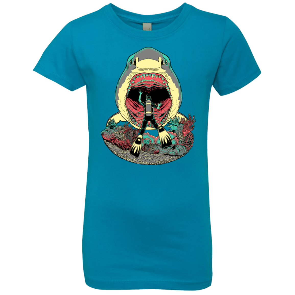 T-Shirts Turquoise / YXS Megalodoom Girls Premium T-Shirt