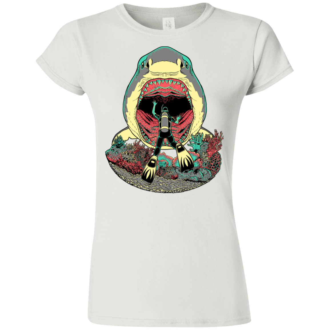 T-Shirts White / S Megalodoom Junior Slimmer-Fit T-Shirt