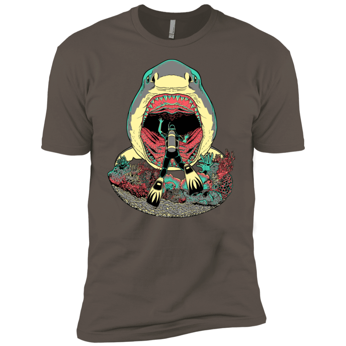 T-Shirts Warm Grey / X-Small Megalodoom Men's Premium T-Shirt