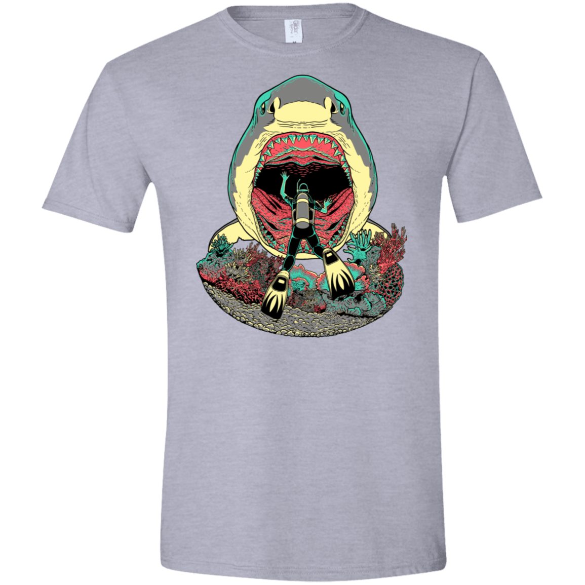 T-Shirts Sport Grey / X-Small Megalodoom Men's Semi-Fitted Softstyle