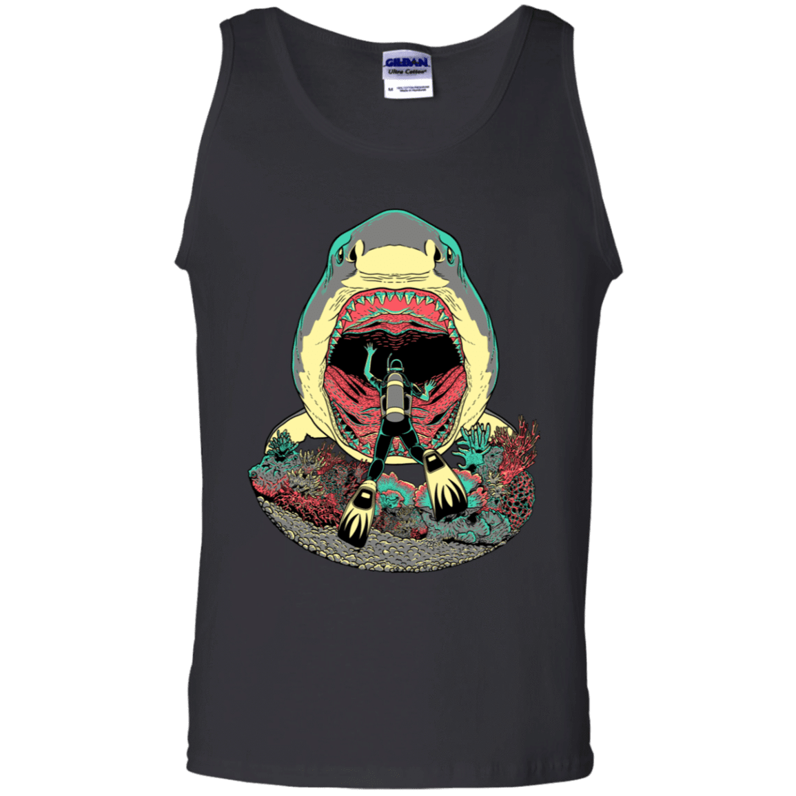 T-Shirts Black / S Megalodoom Men's Tank Top
