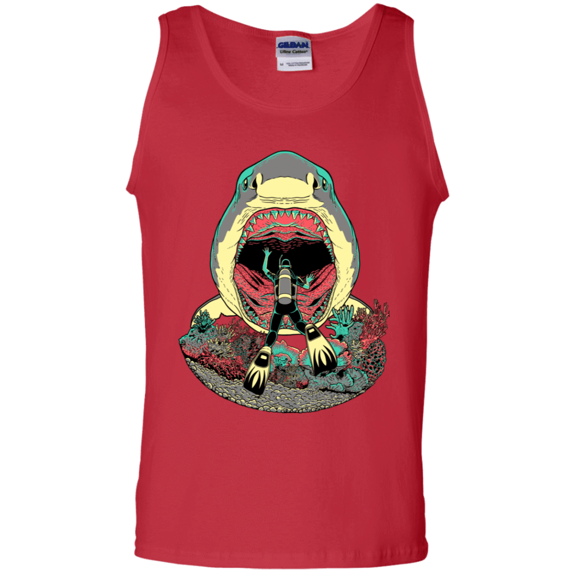 T-Shirts Red / S Megalodoom Men's Tank Top