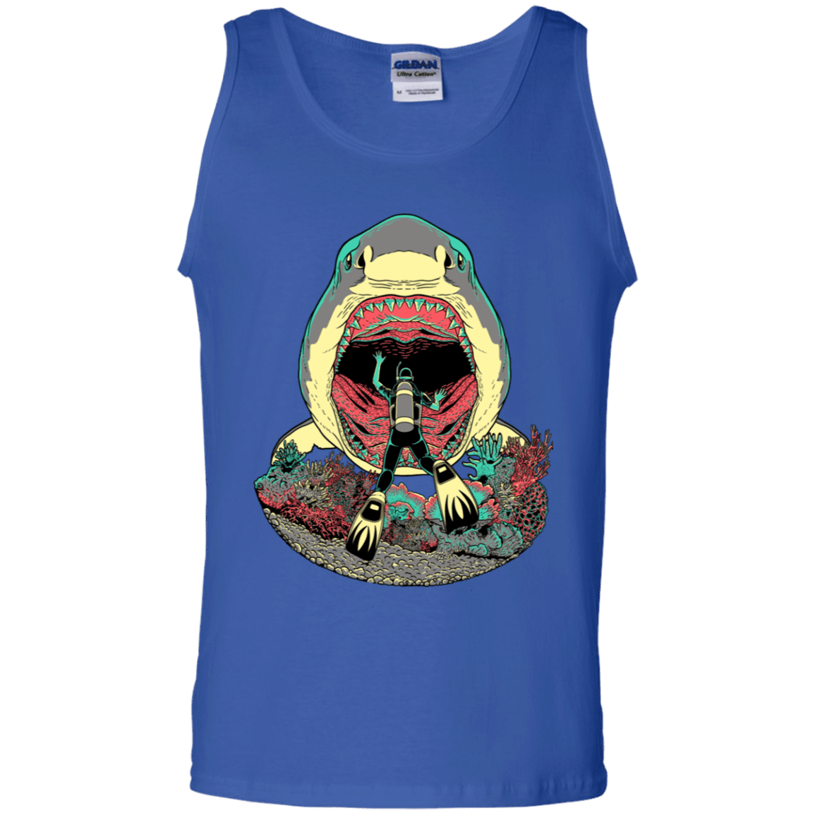 T-Shirts Royal / S Megalodoom Men's Tank Top
