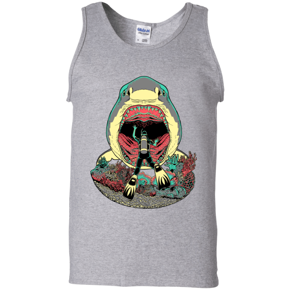 T-Shirts Sport Grey / S Megalodoom Men's Tank Top
