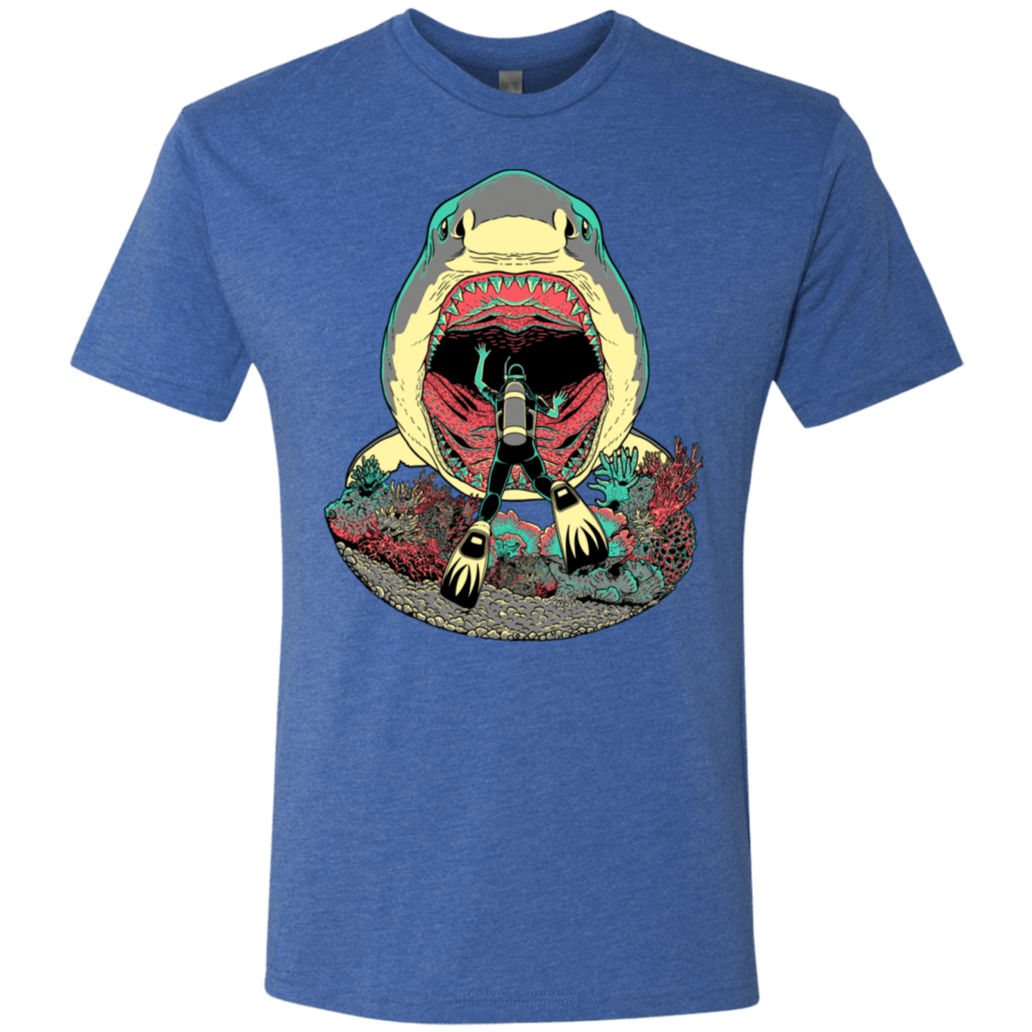 T-Shirts Vintage Royal / S Megalodoom Men's Triblend T-Shirt