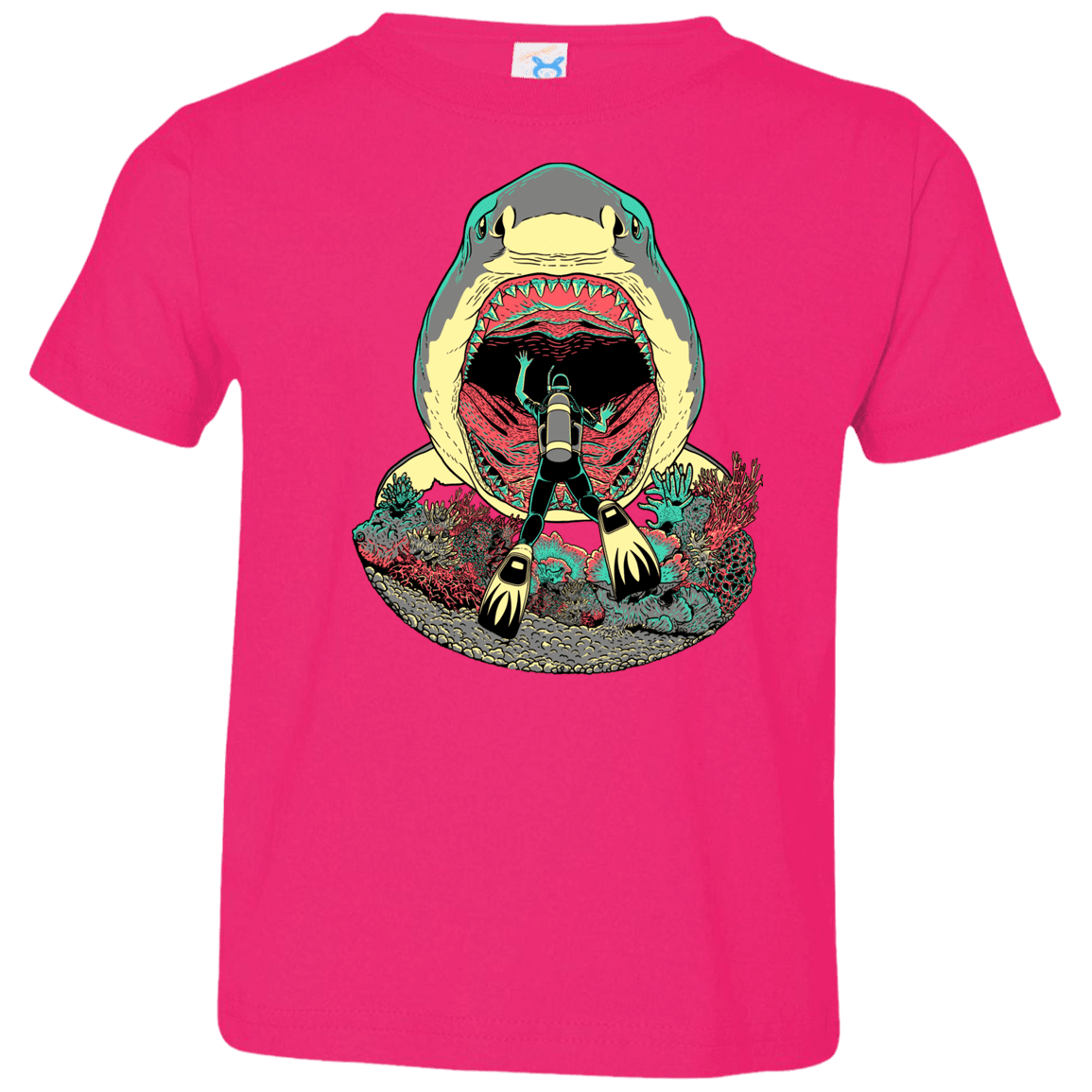 T-Shirts Hot Pink / 2T Megalodoom Toddler Premium T-Shirt
