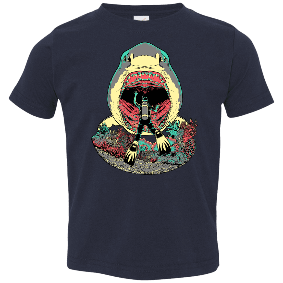 T-Shirts Navy / 2T Megalodoom Toddler Premium T-Shirt