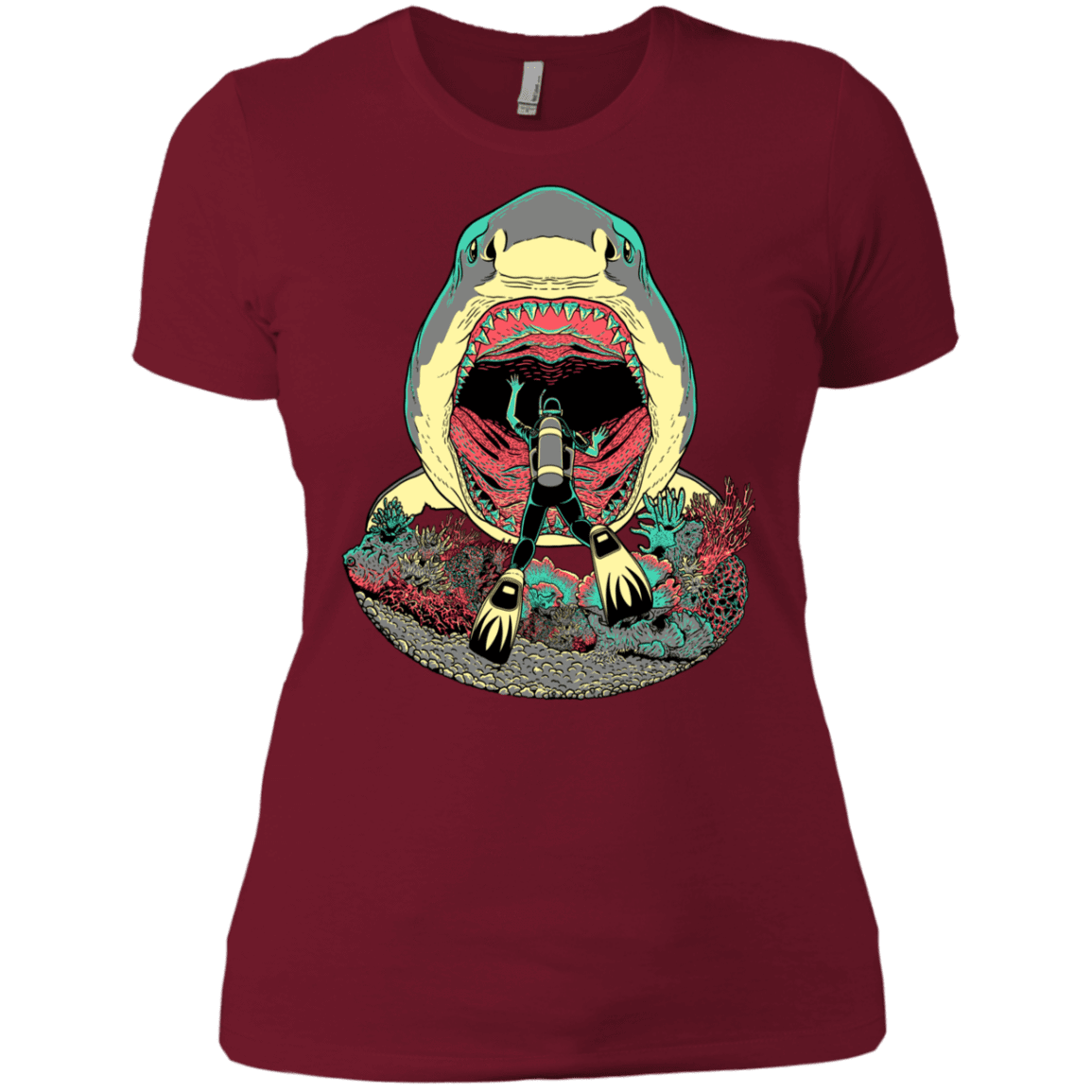 T-Shirts Scarlet / X-Small Megalodoom Women's Premium T-Shirt