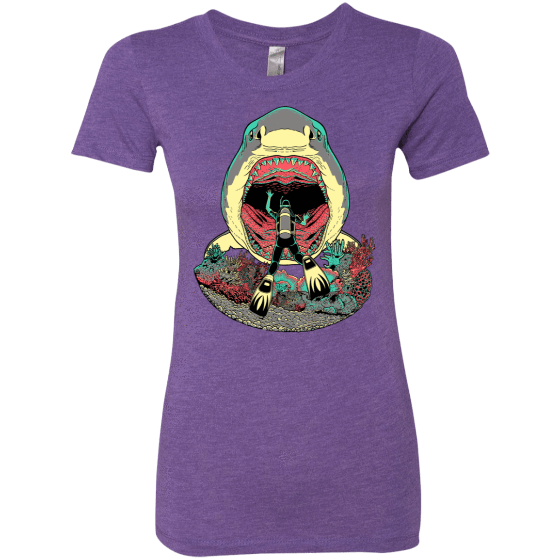T-Shirts Purple Rush / S Megalodoom Women's Triblend T-Shirt
